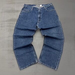 Vintage Levis SilverTab Loose Fit Jeans Mens 36 x 29‎ Baggy Wide Leg Blue Denim